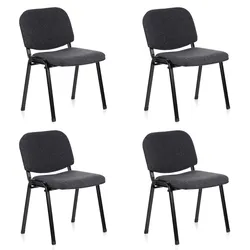 hjh OFFICE Vierfußstuhl 4er Pack XT 600 Stoff
