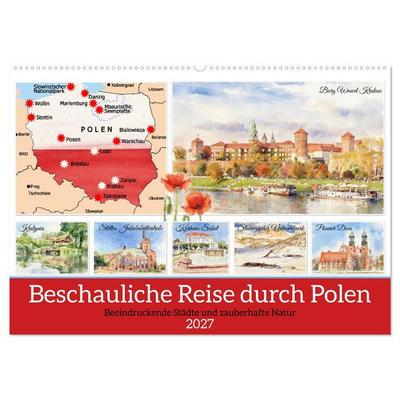 Beschauliche Reise durch Polen (Wandkalender 2027 DIN A2 quer), CALVENDO Monatskalender