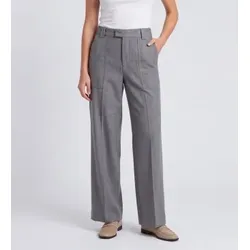 Berwich für Damen. rd5470 Graue Greta-Hose (40), Lässig, Wolle, Klassisch