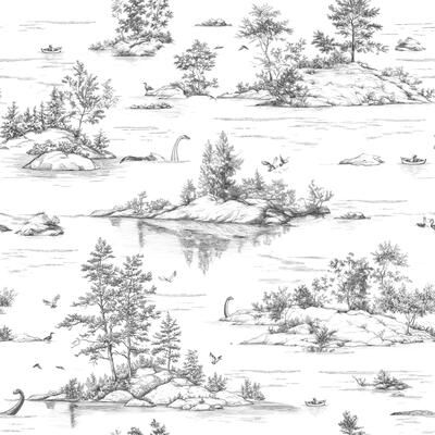 Veer Decor Nessie Novelty Toile Peel and Stick Wallpaper