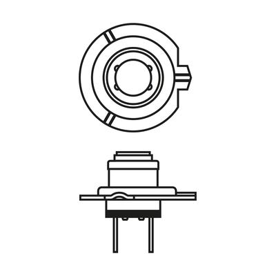 BOSCH Glühlampe, Fernscheinwerfer 1987301423 H7