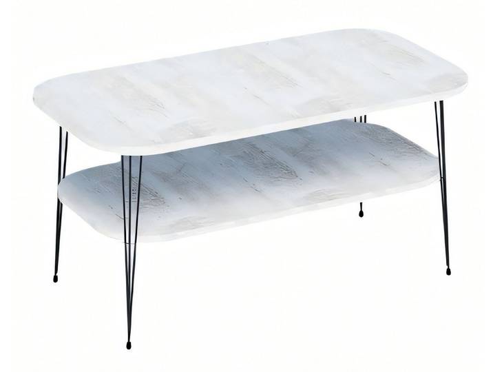 Xlmoebel Couchtisch Weißer Couchtisch aus Holz im modernen Design von XLMOEBEL (Packung, Weißer Couchtisch), Made in Europa