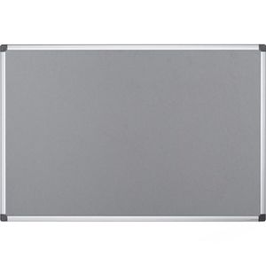 Bi-Office Pinnwand Maya FA2742170, grau, aus Filz, mit Aluminiumrahmen, 180 x 120 cm