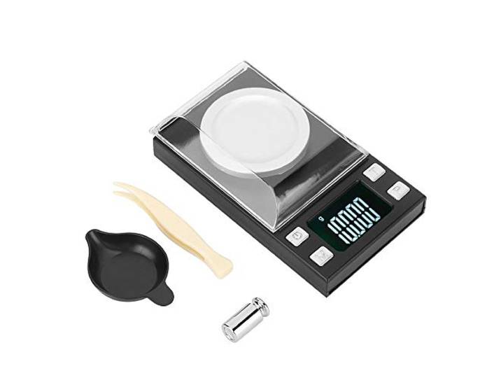 Balance électronique numérique 0.001G Haute Précision Portable Mini LCD Balance électronique Numérique pour Pesée Bijoux Gold Pills (50g/0.001g)