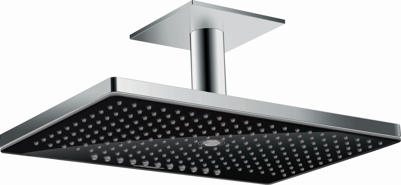 Hansgrohe Rainmaker Select 460 douche de tête 24006600 noir / chrome, 3jet, raccordement plafond 100 mm
