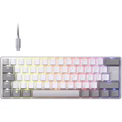 Corsair CLIPPER PRO MINI 60 Hall Effect Gaming KB, White (DE-Layout) (DE, Kabelgebunden), Tastatur, Weiss
