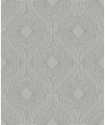 Antonina Vella Harlowe Light Grey & Silver Wallpaper