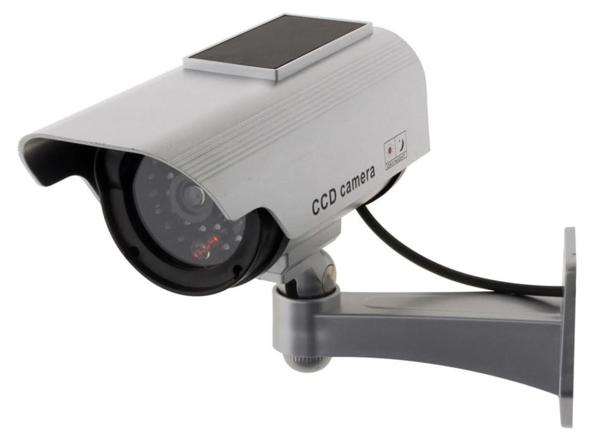 Selius Solar Dummy Camera met Knipperende LED - Wit - 15 cm