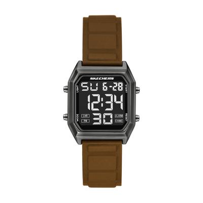Chronograph SKECHERS "Ridgeley", braun (dunkelbraun, schwarz), Armbanduhren, Herren, Chronograph, Quarzuhr, Armbanduhr, Damenuhr, Herrenuhr, digital, Tag, Wochentag