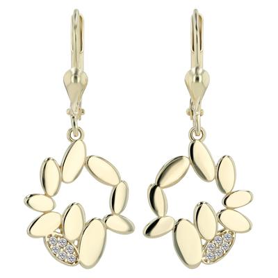 Kettenanhänger ADELIA´S "Anhänger aus 333 Gold mit Zirkonia", gold, Schmuckanhänger, Damen, Gelbgold 333, Kettenanhänger, Ideal als Geschenk zum Muttertag