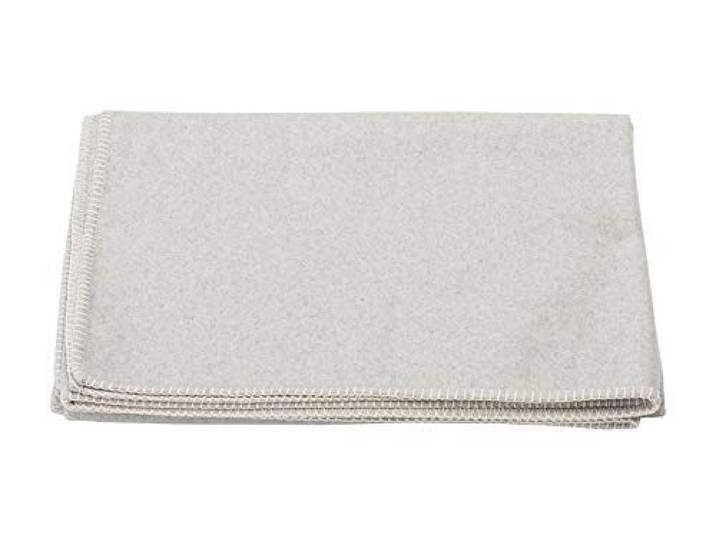 Decke aus Baumwolle 140 x 200 cm Kuscheldecke mit Zierstich weich, filz