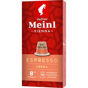 Julius-Meinl Kaffeekapseln Espresso Crema, 10 Kapseln, für Nespresso