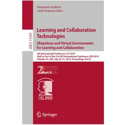 Learning and Collaboration Technologies. Ubiquitous and Virtual Environments for Learning and Collab, Fachbücher von Panayiotis Zaphiris, Andri Ioannou