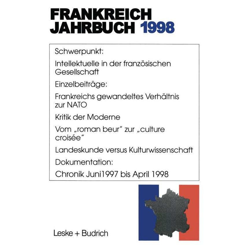 VS Frankreich-Jahrbuch 1998 (Deutsch, Softcover, Lothar Albertin) (9000826)
