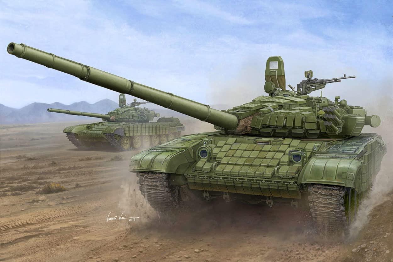 Modellbausatz T-72B/B1 MBT mit Kontakt-1 Panzerung, 1/16, 1100 Teile