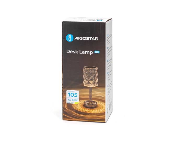 Aigostar led tafellamp ps vloerlamp warm licht, natuurlijk wit, wit licht 105 lm 1 W roze