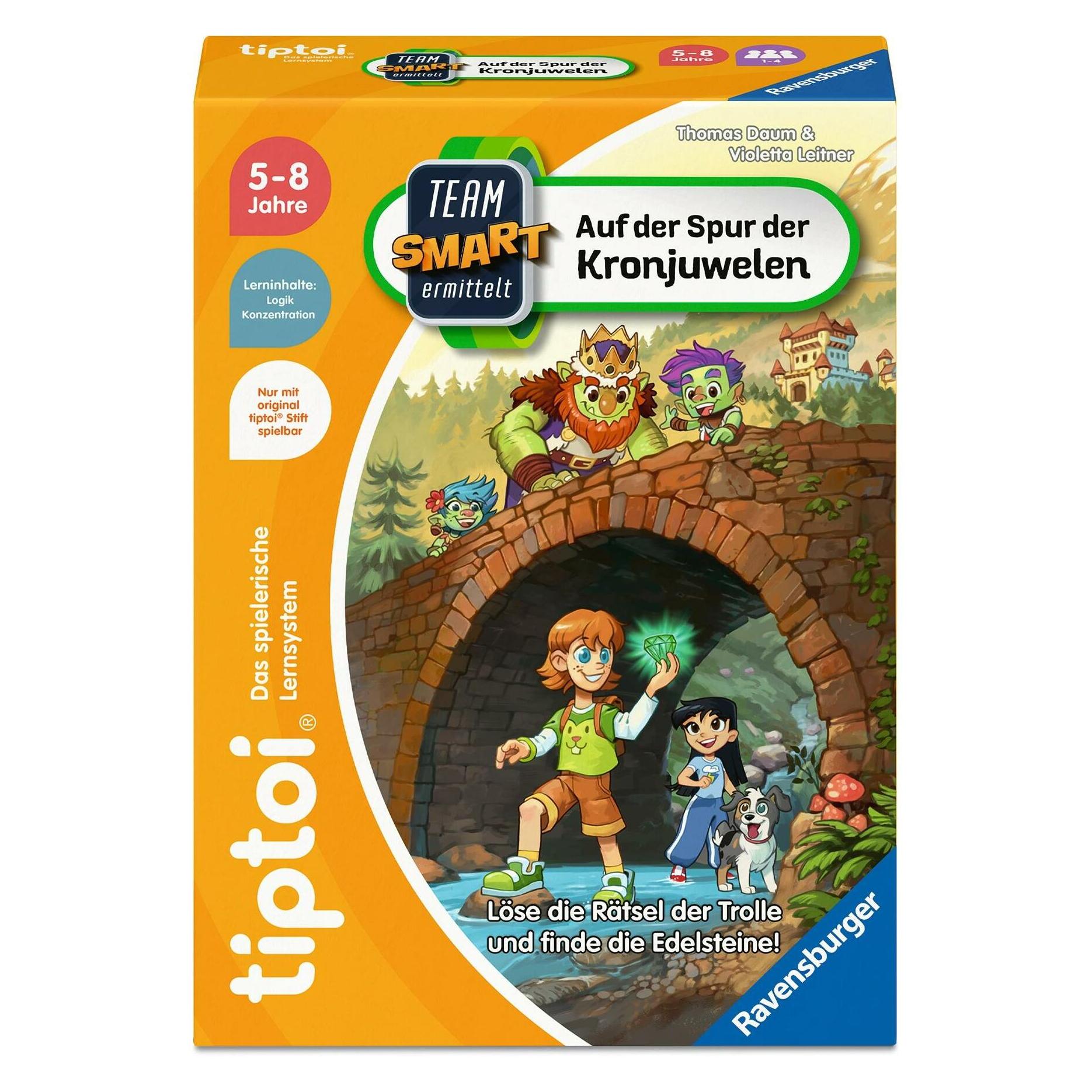 Ravensburger tiptoi Team SMART ermittelt: Auf der Spur der Kronjuwelen - ab 5 Jahre (Deutsch, 5 - 8 Jahre) (00238)