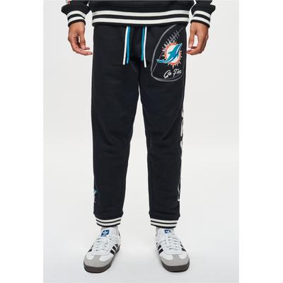 Sweathose RECOVERED "NFL Dolphins Go Fins", Herren, Gr. XL, US-Größen, schwarz, 100% Baumwolle, Hosen Sweathose, im lockeren Schnitt