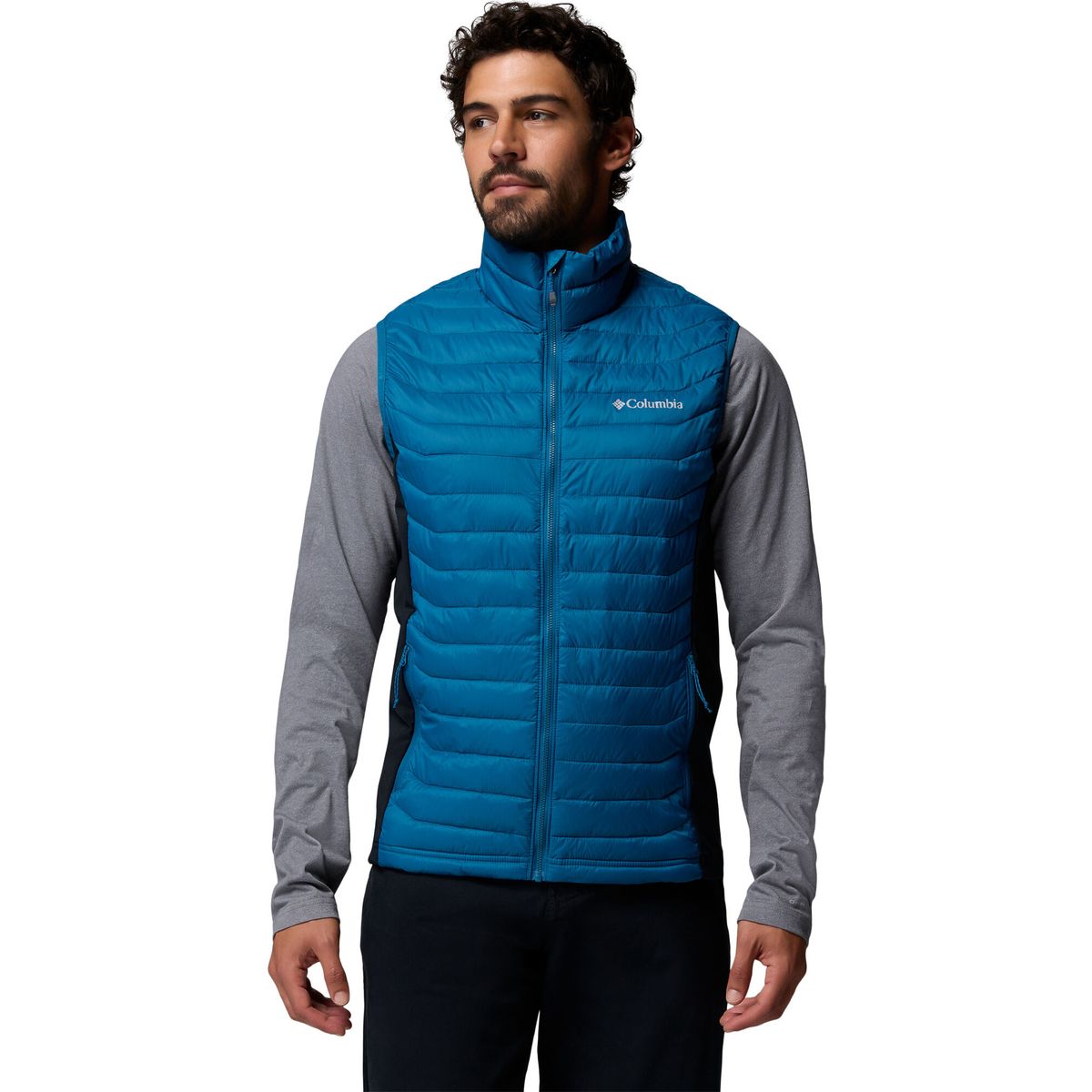 Columbia Men's Powder Pass Hybrid Gilet phoenix blue, black (442) XXL 212611-2126111-442-XXL