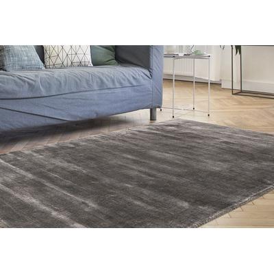 Teppich PADIRO "Village 125", grau, B:200cm H:12mm L:290cm, Bambus, Teppiche, Teppich
