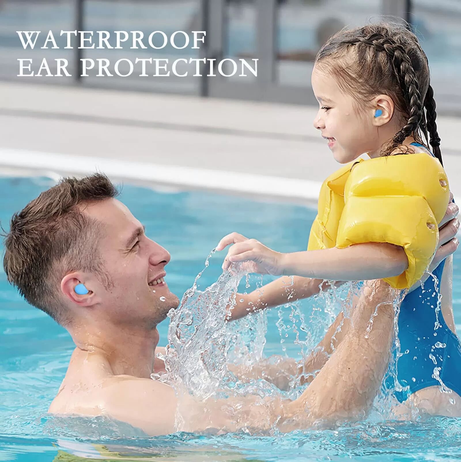 INF Bouchons d'oreilles en silicone insonorisants, paquet de 12