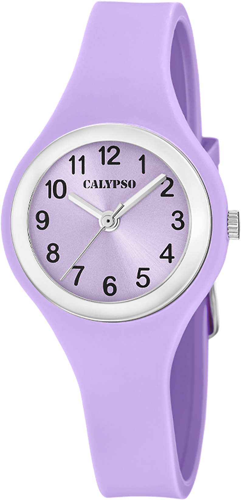Quarzuhr CALYPSO WATCHES "Trendy", helllila, Armbanduhren, Damen, Quarzuhr, Armbanduhr, Damenuhr, Silikonarmband, analog