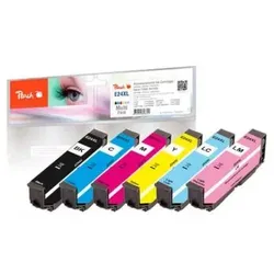 Peach PI200-293 Druckerpatrone 6 Stück(e) Kompatibel Schwarz, Cyan, Helle Cyan, Helle Magenta, Magenta, Gelb