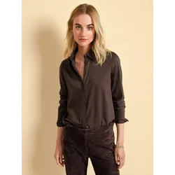 Jersey-Bluse Fadenmeister Berlin braun, 46