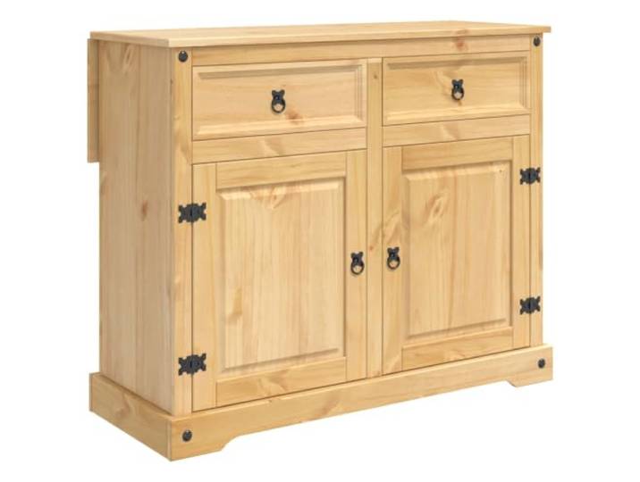 TUERYAFEK Kücheninsel Set 2 STK. Honigwachs 112 x 70 x 91,5 cm Kiefernholz Kiefernholz, Schubladen, Türen, quadratische Beine, Montageanleitung, Innenbereich, modernes Design