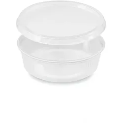 Rundbecher (PP) klar 125ml + Deckel [250 Sets]
