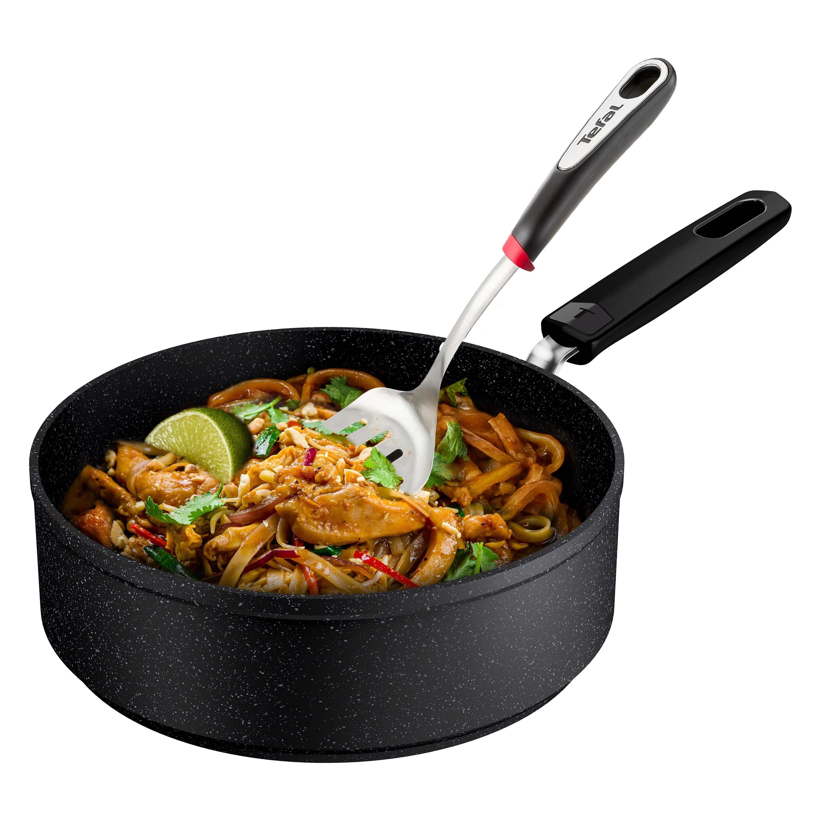 Tefal Excell Cook Sauteuse 24cm mit Deckel, Thermo-Signal, metallutensiliengeeignet, stapelbar (Bratpfanne, Aluminium, 24 x 11.70 cm) (2100143593 / G339323-147663.0240)