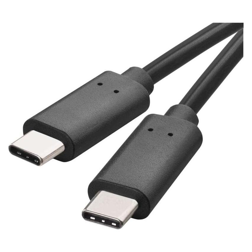 Emos USB Kabel 3.1 C Stecker - USB 3.1 C Stecker 1m, schwarz (1 m, 60 W) (43038583)