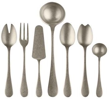 Mepra Stainless Steel w/PVD Titanium Coating 7-piece Vintage Champagne Full Serving Set