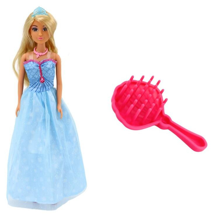 LEAN Toys 16213 Anlily-pop Zeemeermin met blauwe jurk