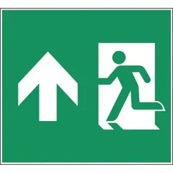 Schild I Piktogrammscheibe Rettungsweg geradeaus, Typ H, für CUBE-LUX STANDARD, ASR/ISO