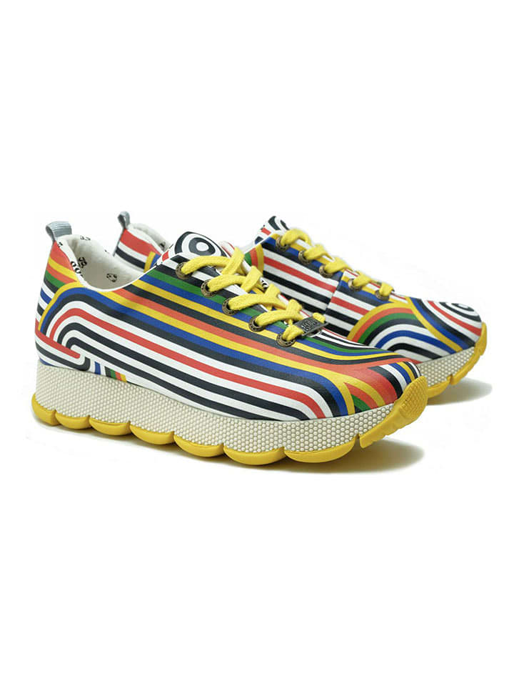 Goby Leder-Sneakers in Bunt - 40