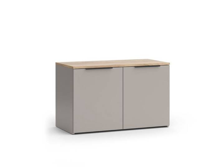 Commode Wido 80x50cm avec 2 portes Grège Vicco 56611