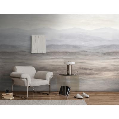 Vliestapete LIVING WALLS "Fototapete Neblige Weiten erweiterbar", beige (blau, creme, grau), B:159m, Vlies, Tapeten