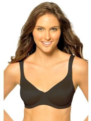 Plus Size Women's Underwire Silky Support Bra by Dominique in Black (Size 36 DD)