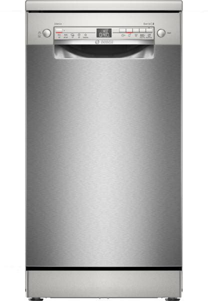 Bosch SPS2HKI42E Serie 2 Freistehender Geschirrspüler 45cm EEK E edelstahl