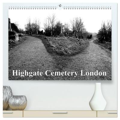 Highgate Cemetery London (hochwertiger Premium Wandkalender 2027 DIN A2 quer), Kunstdruck in Hochglanz