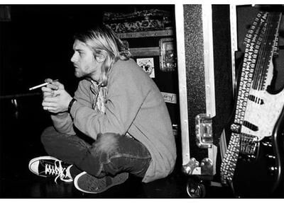 Uplifted Finds Monochrome Legend Canvas   Kurt Cobain Retro Rock Portrait   Executive Music Studio & Modern Sanctuary Decor 20 X 30 Cm No Frame d