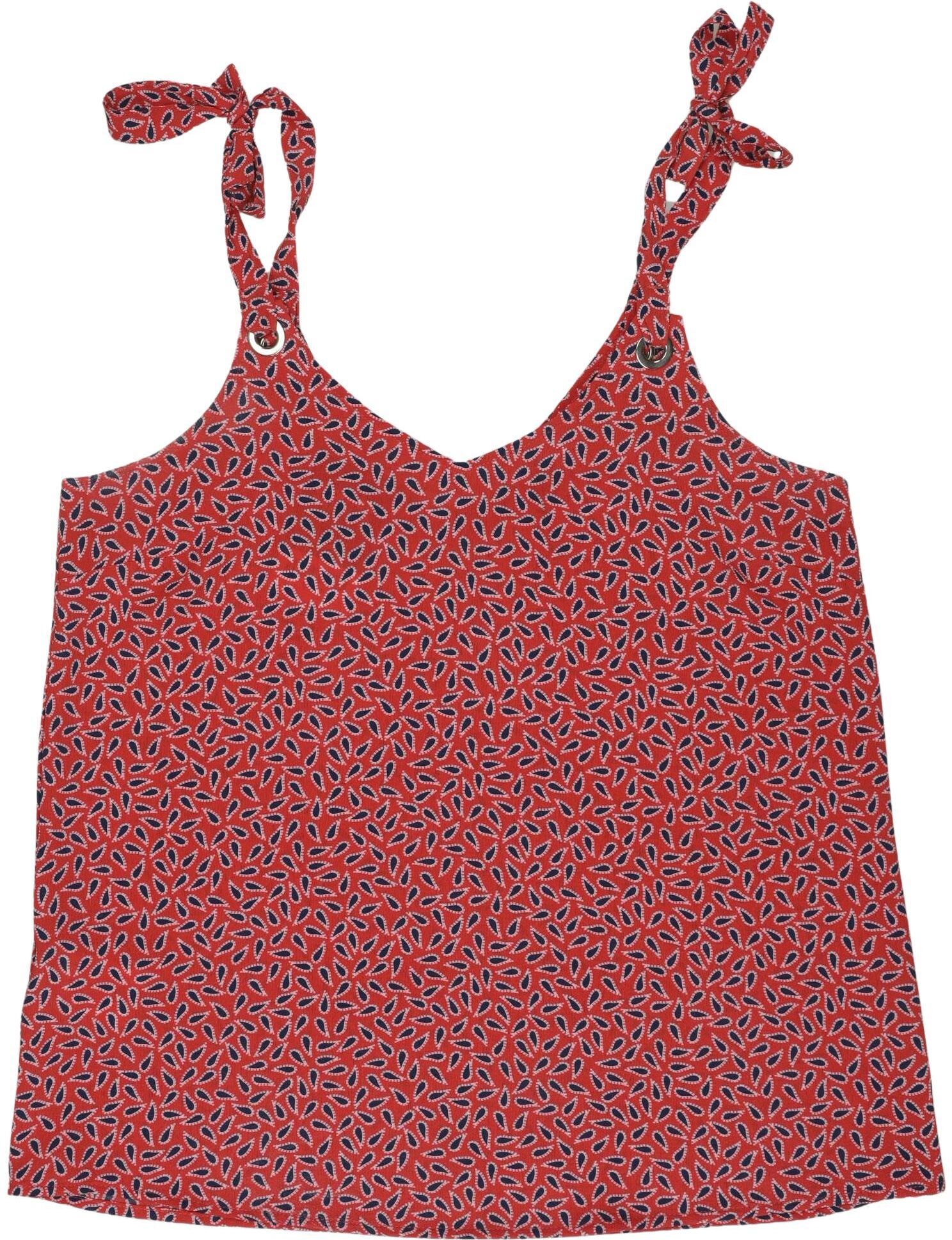Promod Damen Top, Rot, Gr. EU 36, Synthetik / Elasthan - Second Hand
