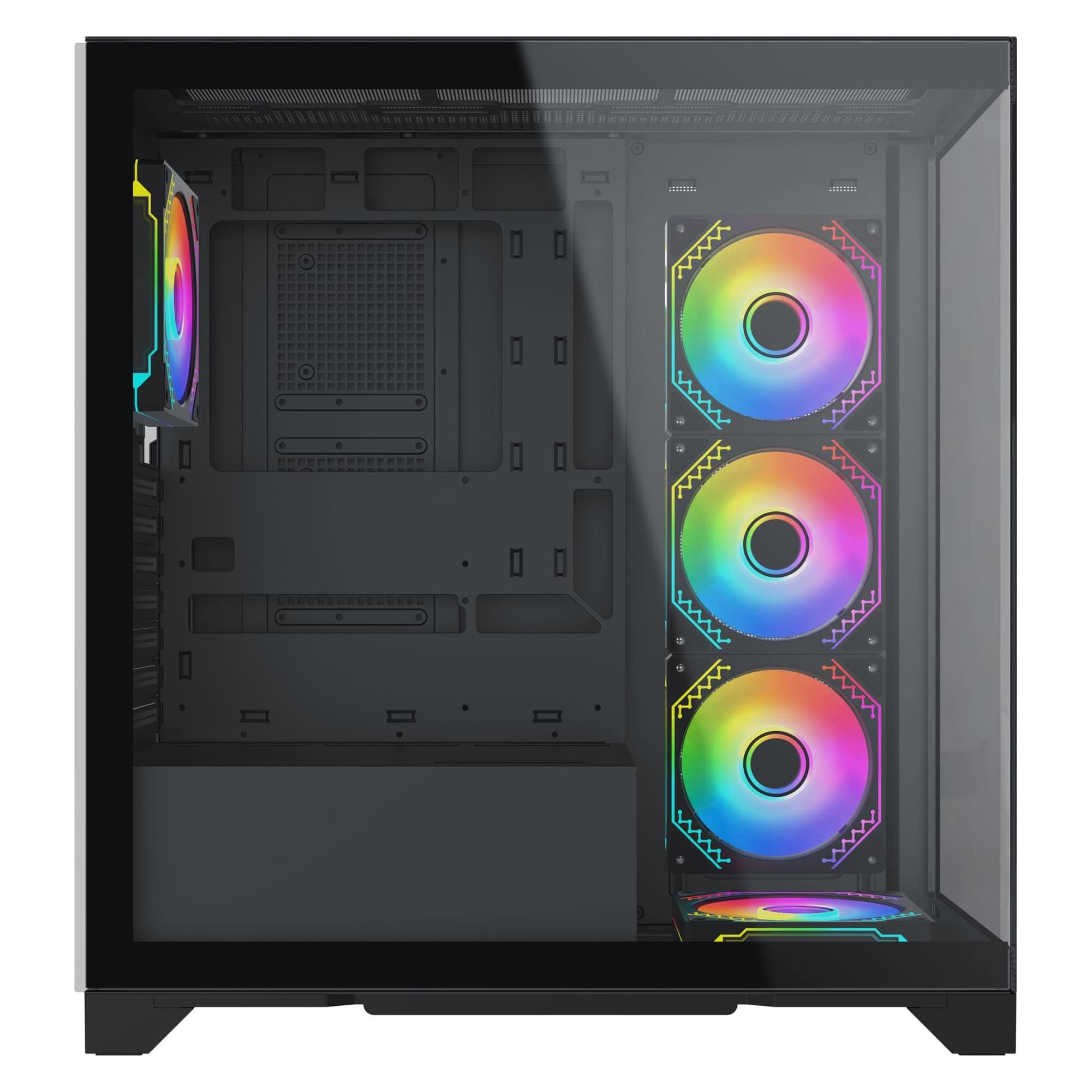 Xigmatek Boitier Moyen Tour ATX Endorphin Ultra RGB avec panneaux vitrés (Noir) (ATX, mATX, Mini-ITX) (EN41327)