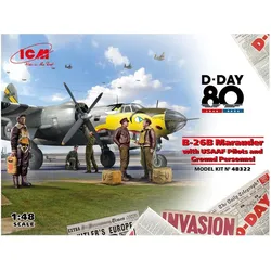 ICM B-26B Marauder with USAAF Pilots and Ground Personnel