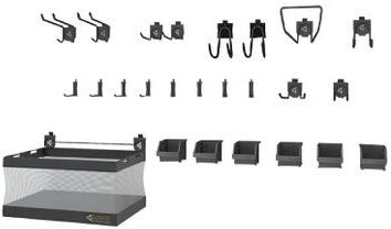 Gladiator GarageWorks 25-piece Accessory Starter Kit Deluxe - Multiple parts and accessoies