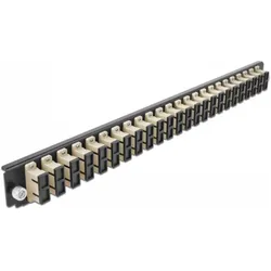 Delock Rack-Montageblech für Glasfaser-Spleissbox, Server Zubehör, Beige