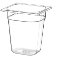 Hendi Gastronorm Behälter 1/6, 176x162x200 mm, transparent
