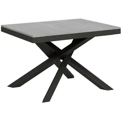 Itamoby Ausziehbarer Tisch 90x120/380 cm Volantis Evolution Cement Anthrazit Gestell