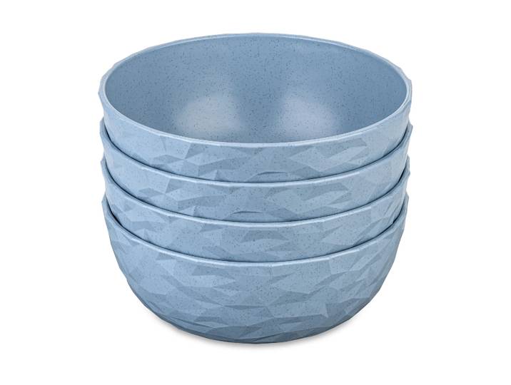Koziol Bol Club thermoplastique biocirculaire Ø16,2 cm, 4 pièces Nature flower blue